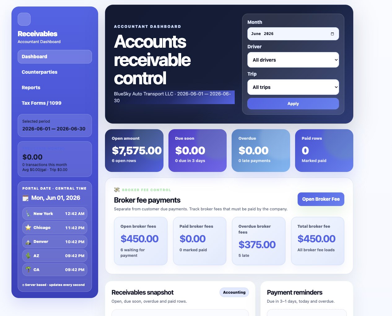 Accounting Center screenshot