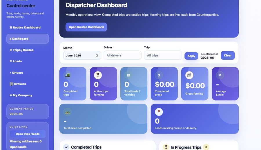 Dispatcher Center screenshot